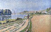 Paul Signac rivrtbank herblay opus painting